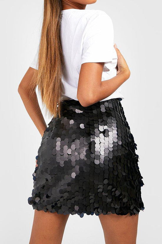 Sequin Glam Mini Skirt