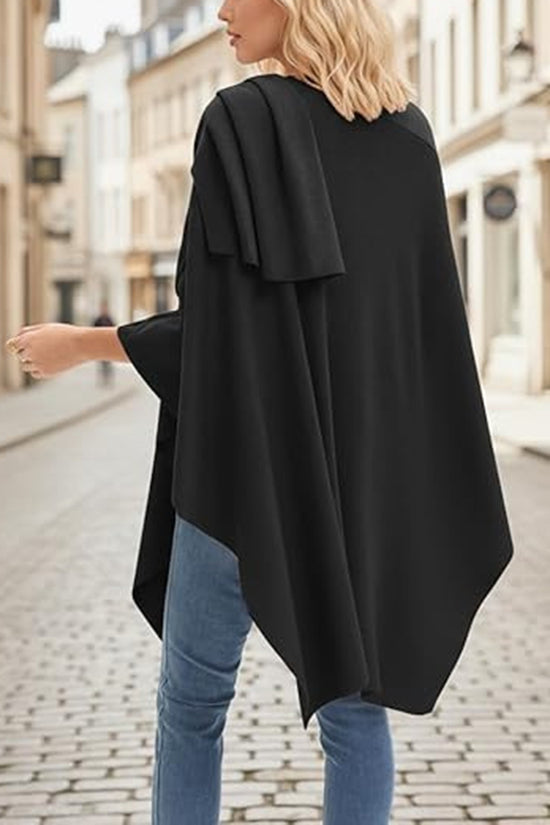 Elegant Draped Cardigan