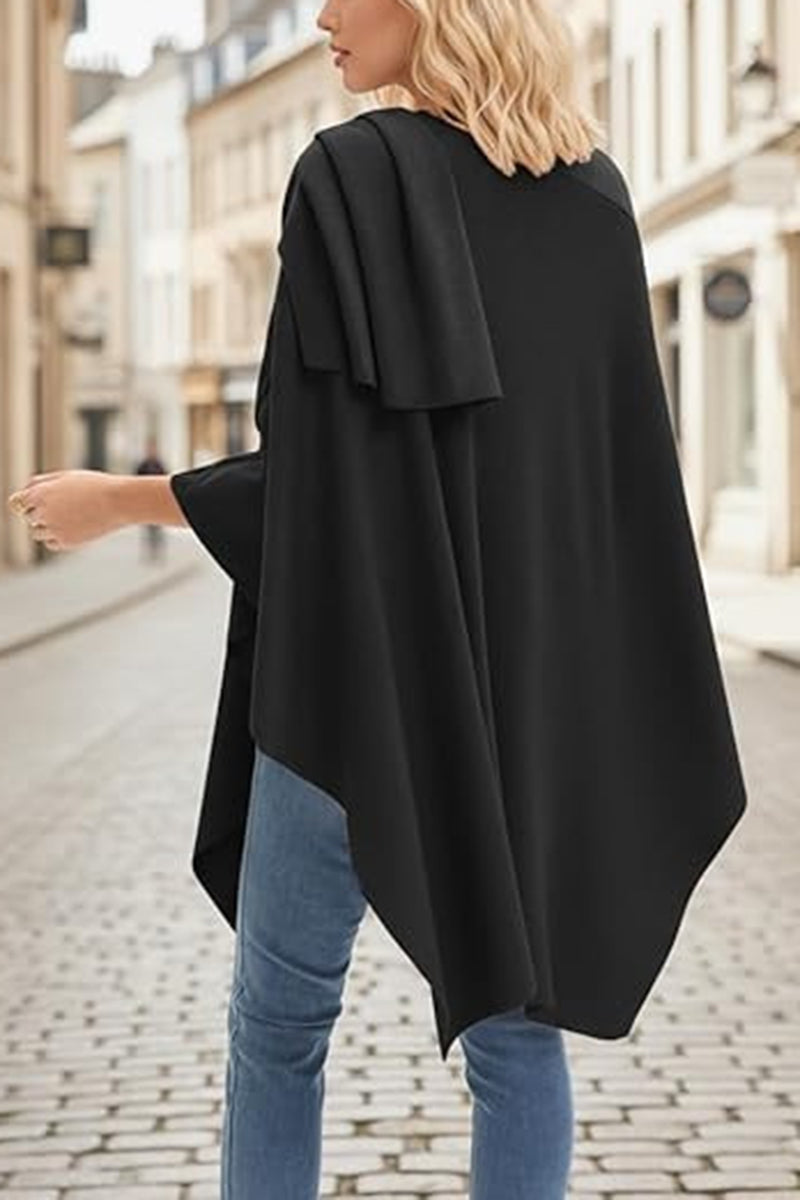 Elegant Draped Cardigan