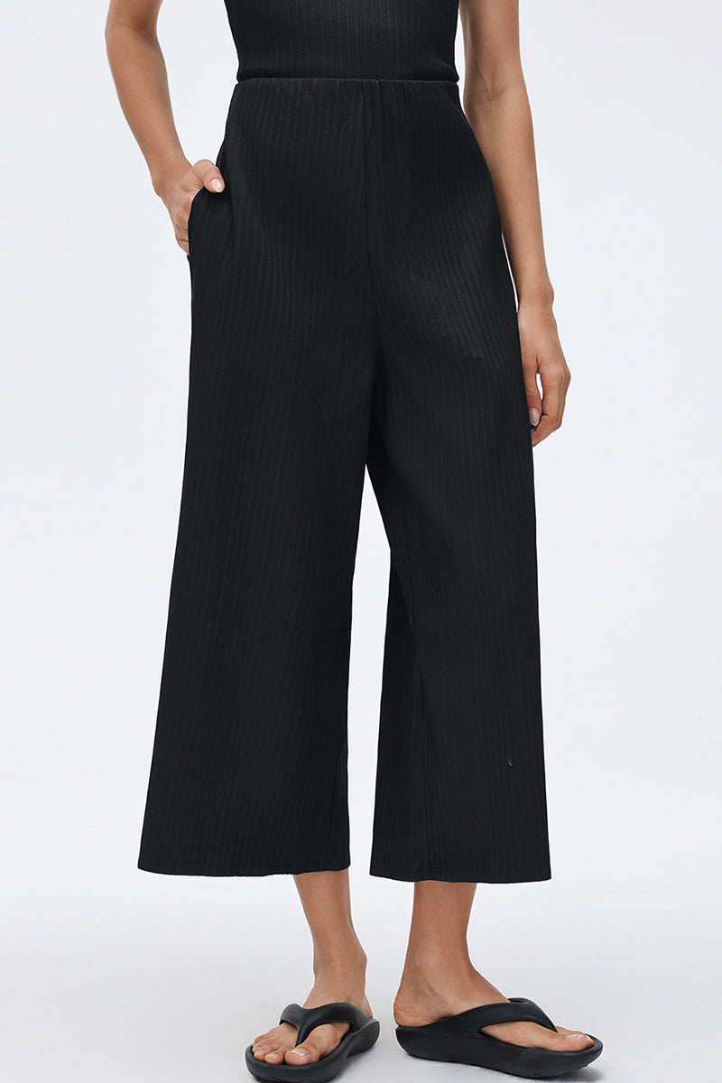 Wide Leg High-Waist Jogger Pants