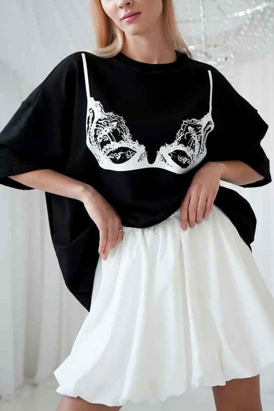 Bra Print Casual T-Shirt