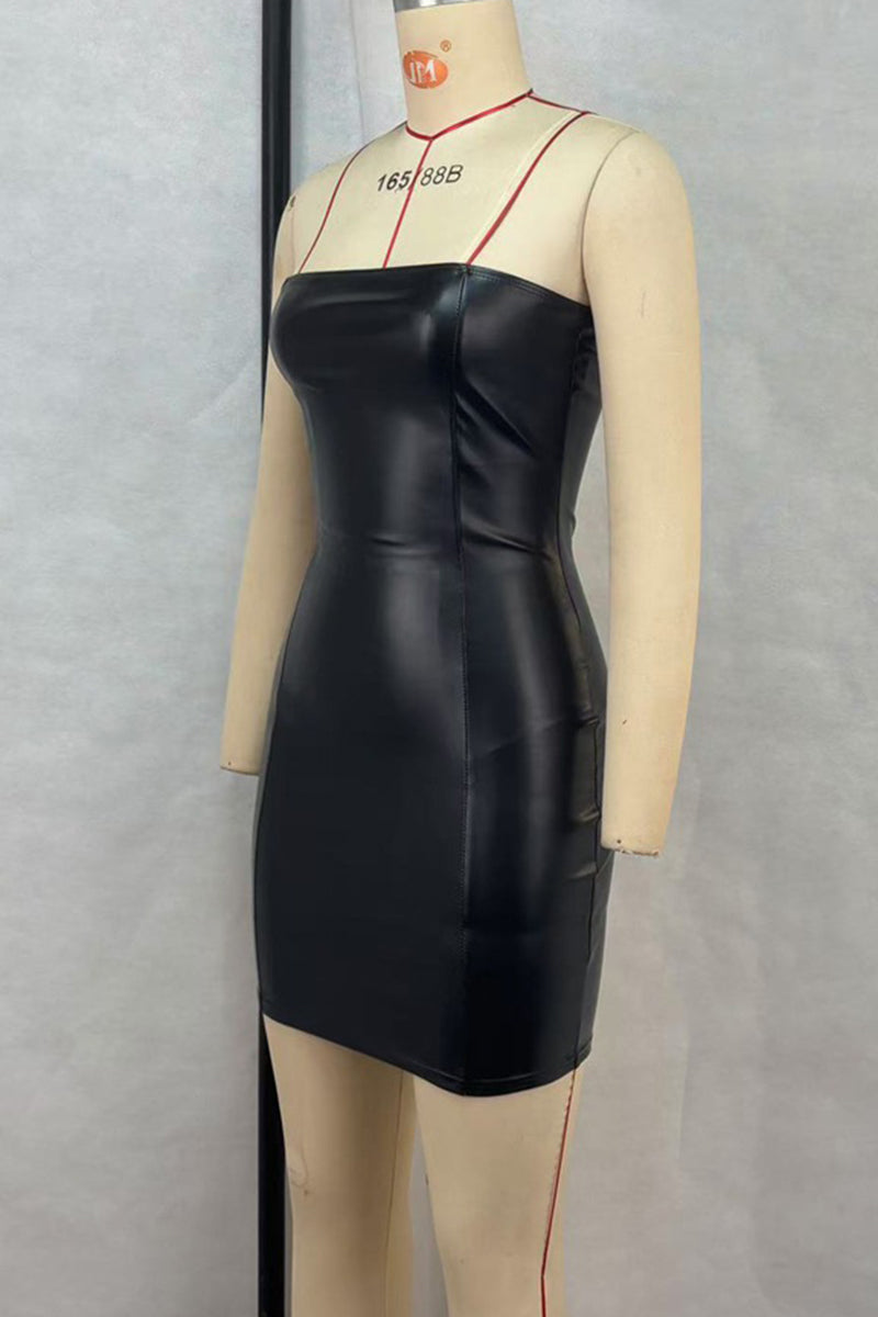 Strapless Bodycon Casual Dress