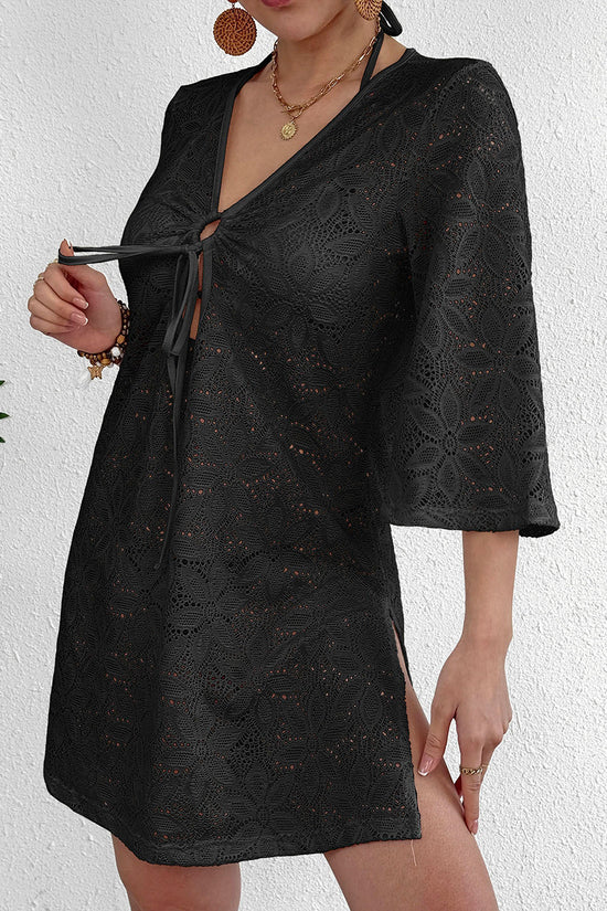 Tie-Front V-Neck Cover-Up