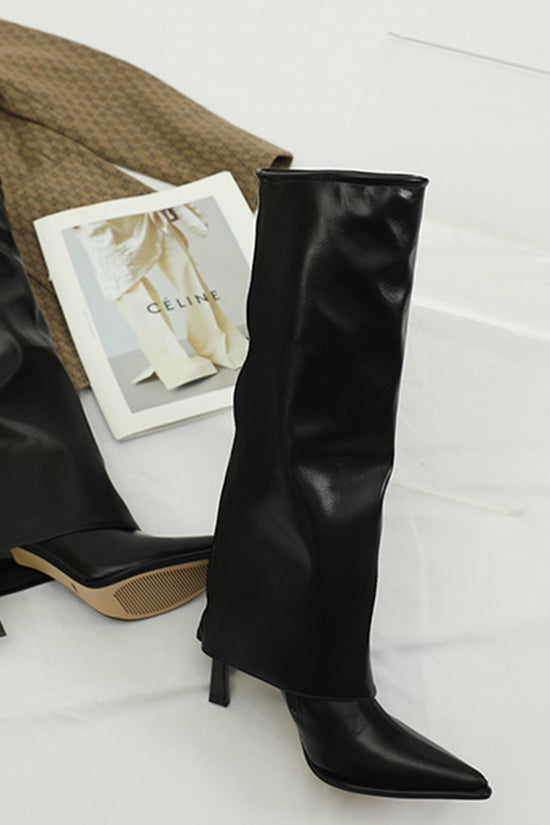 Classic High Heel Knee Boots