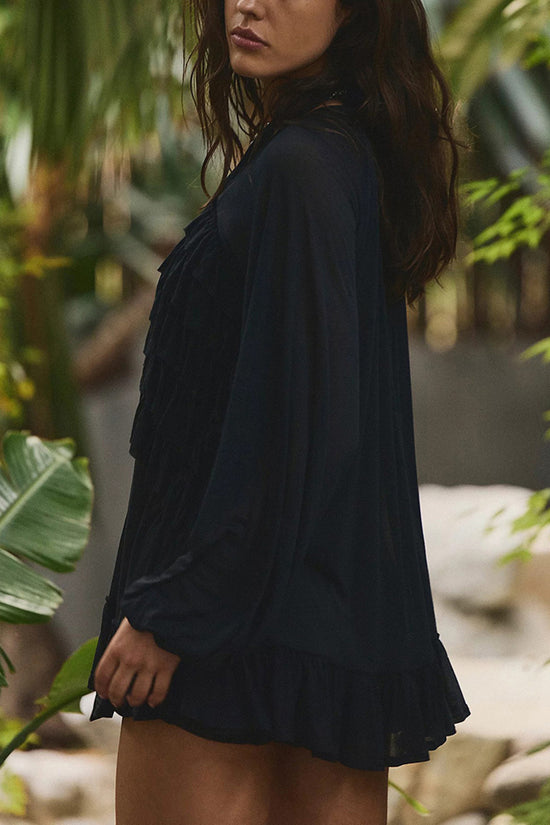 Elegant Sheer Beach Cover-Up