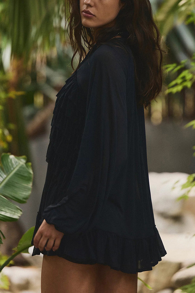 Elegant Sheer Beach Cover-Up
