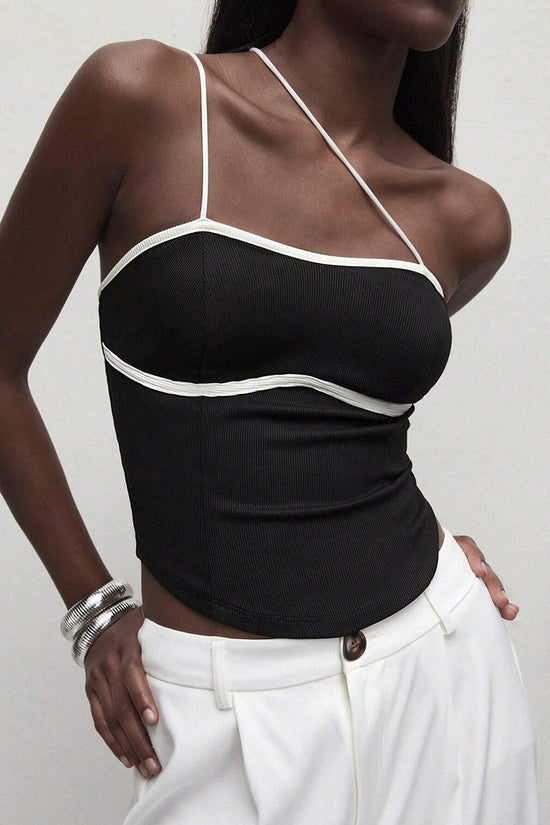 Elegant Asymmetric Strappy Camisole