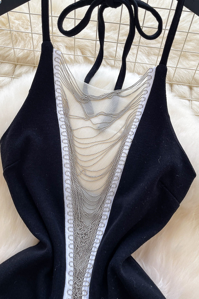 Elegant Sleeveless Bodycon Dress