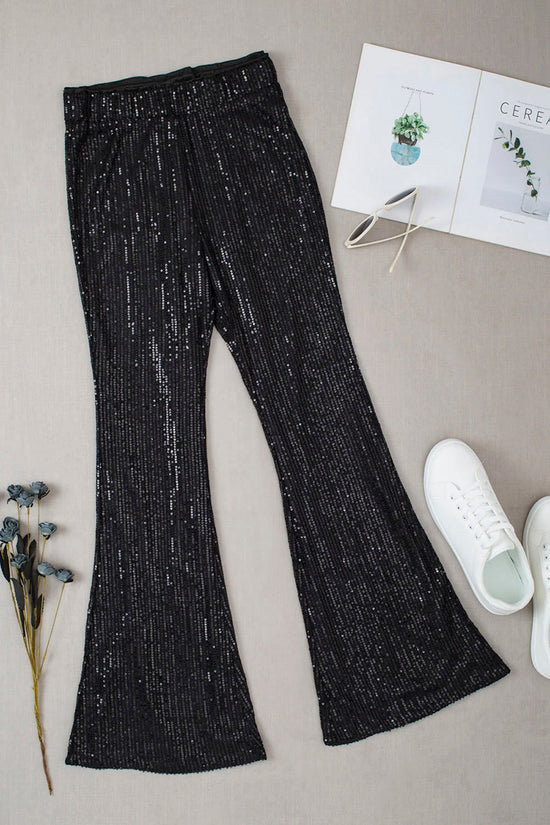Sequin Accent Casual Pants