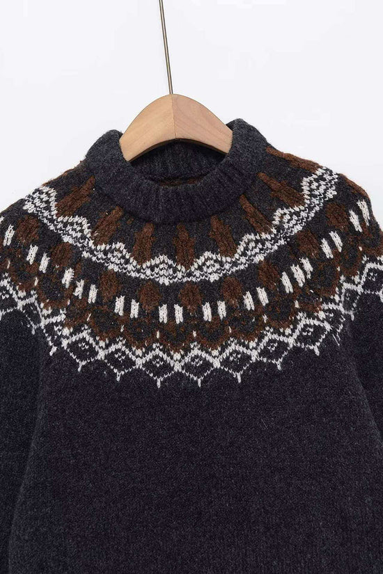 Nordic Pattern Cozy Sweater