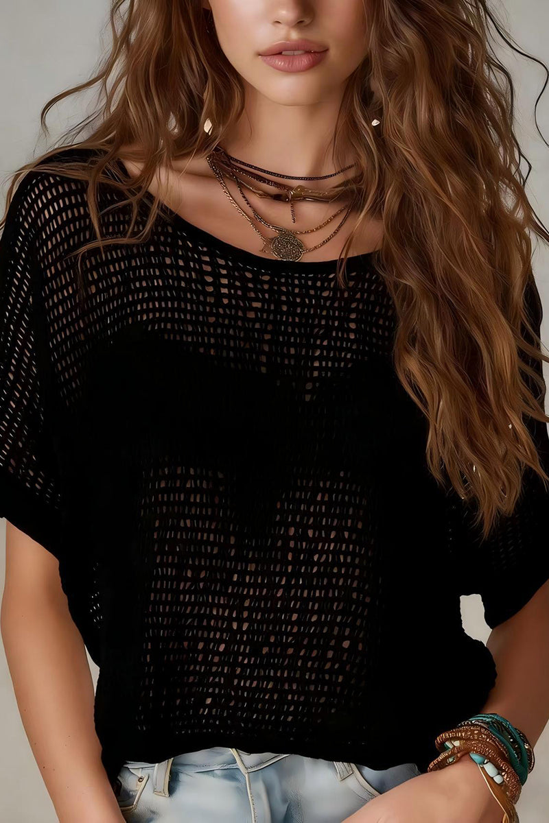 Crochet Knit Blouse