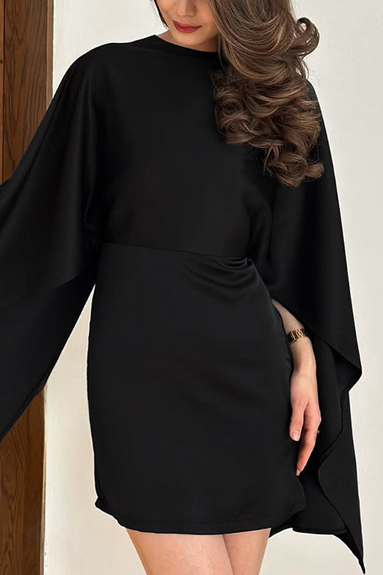 Elegant Cape Sleeve Bodycon Dress