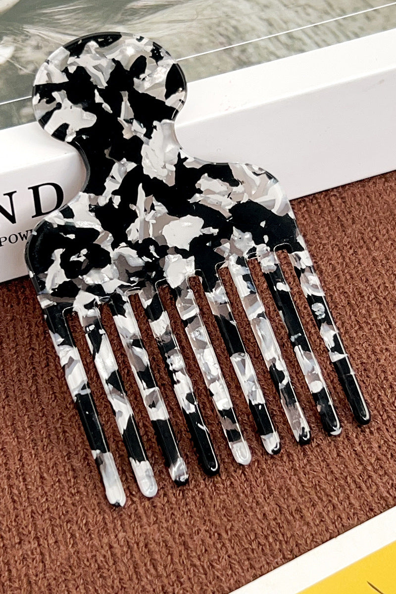 Striped Tortoise-Style Hair Pick
