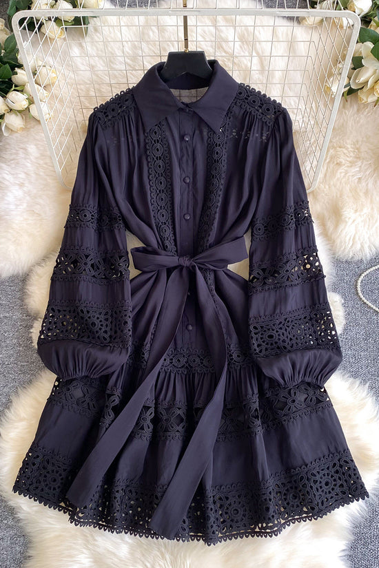 Floral Button-Up Casual Dress