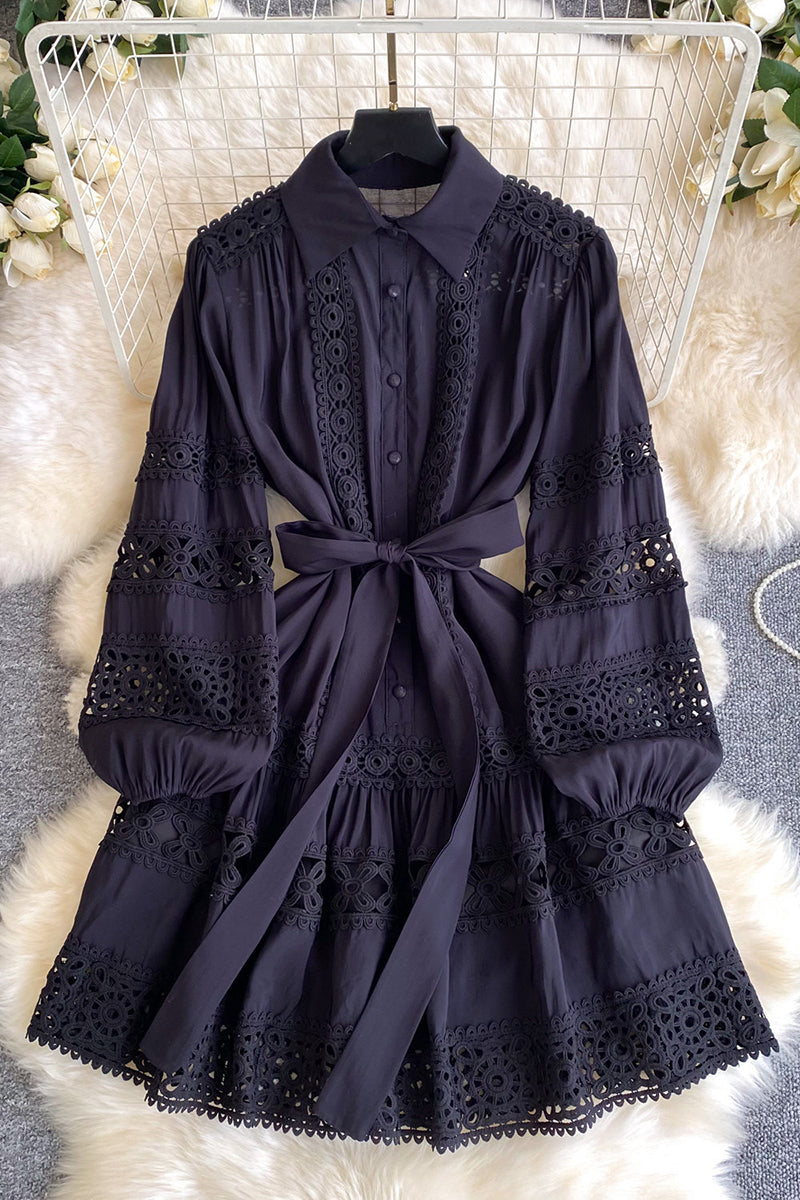 Floral Button-Up Casual Dress