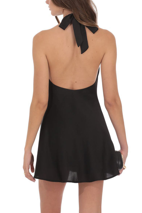 Halter Cut-Out Mini Dress