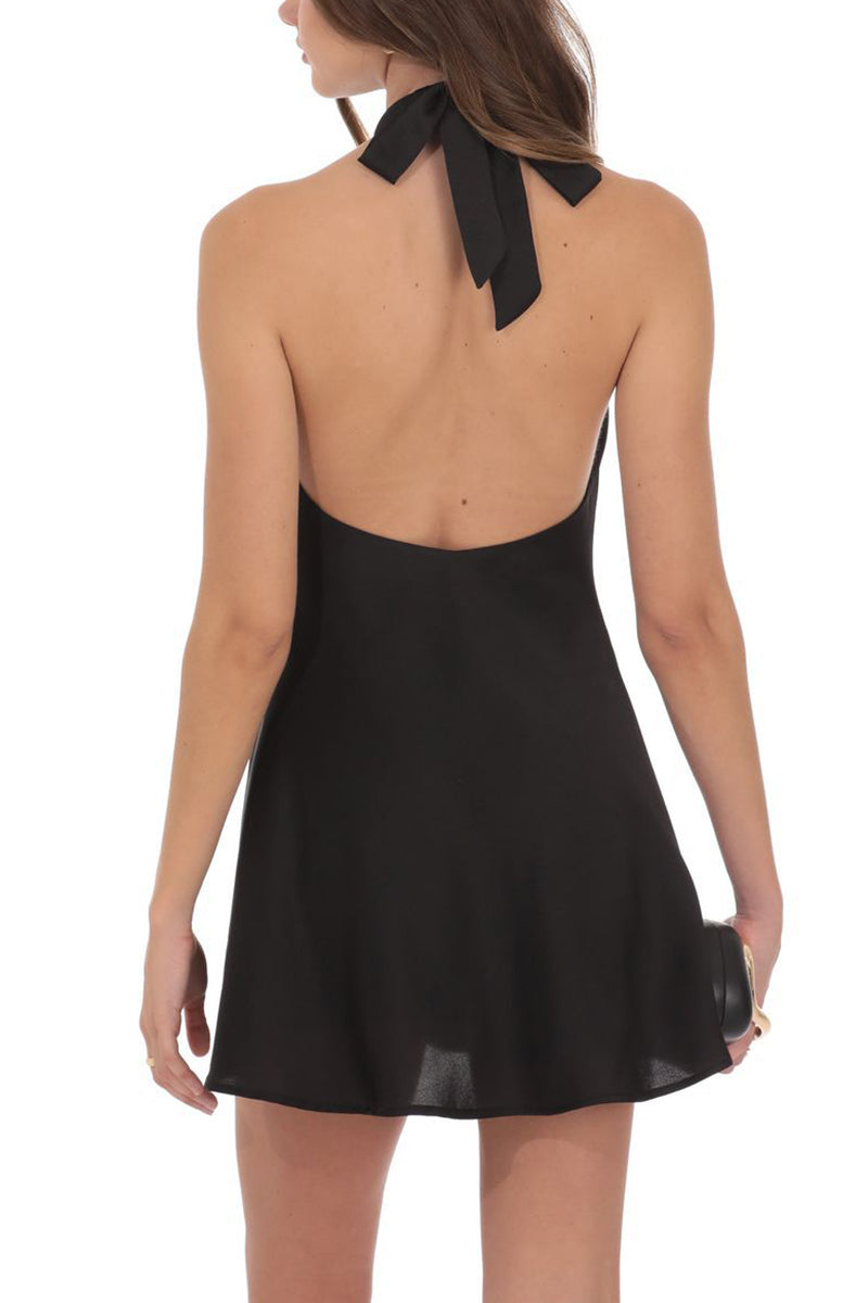 Halter Cut-Out Mini Dress