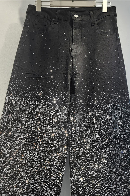 Sparkling Straight-Leg Jeans
