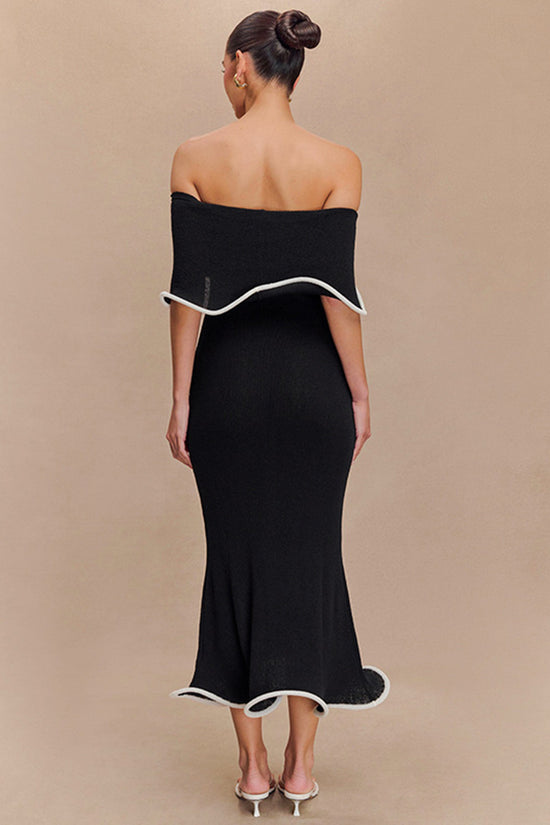 Off-Shoulder Ruffle Casual Dress