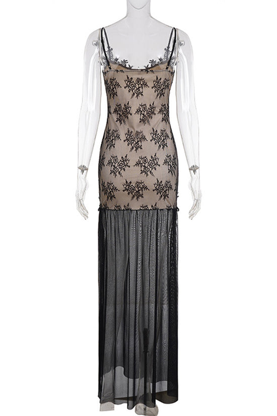 Floral Lace Maxi Dress