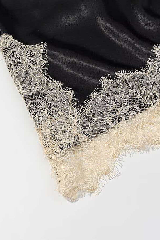 Elegant Lace Long Sleeve Slip Dress