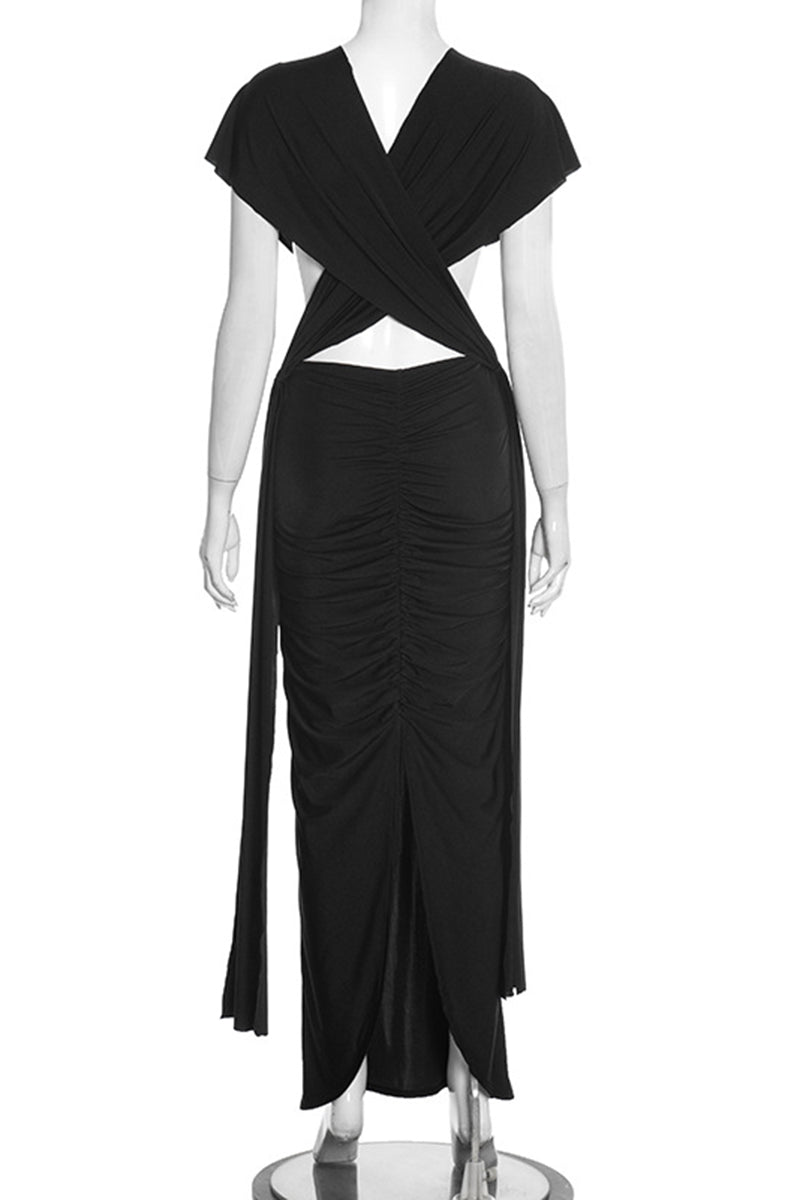 Cutout Maxi Casual Dress