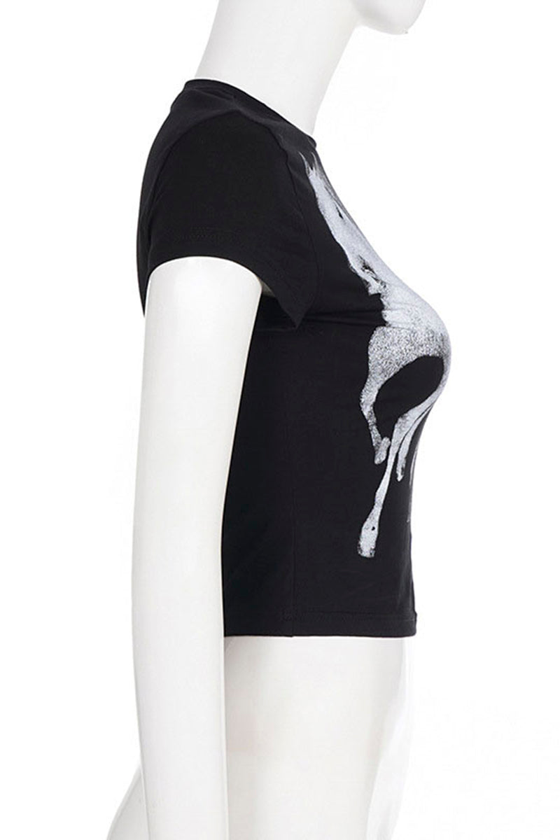 Graphic Script Horse T-Shirt