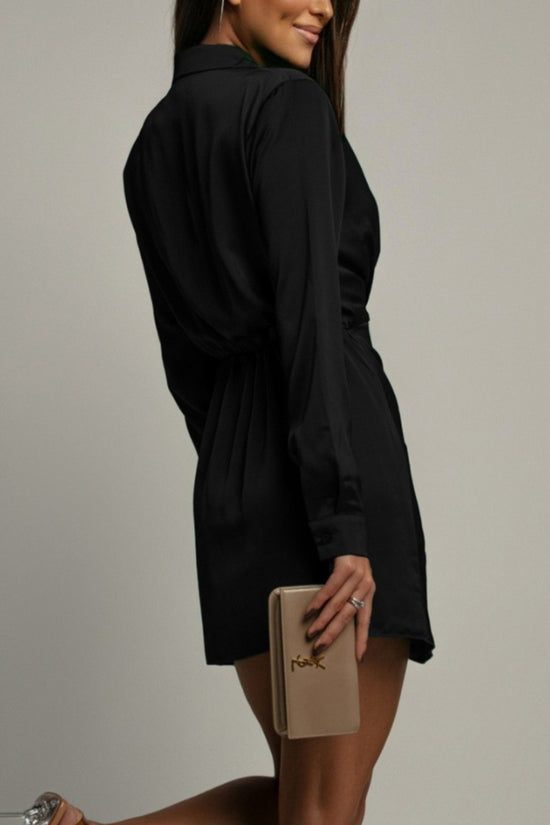 Chic Long Sleeve Bodycon Mini Dress