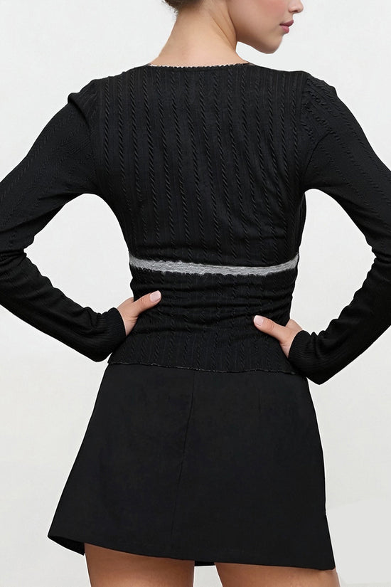 Stylish Long Sleeve Bodycon Top