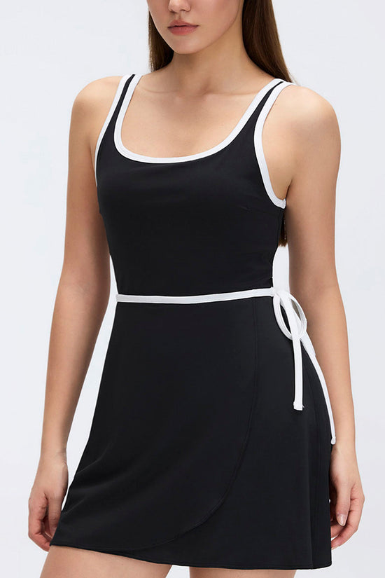 Sleeveless Wrap Casual Mini Dress