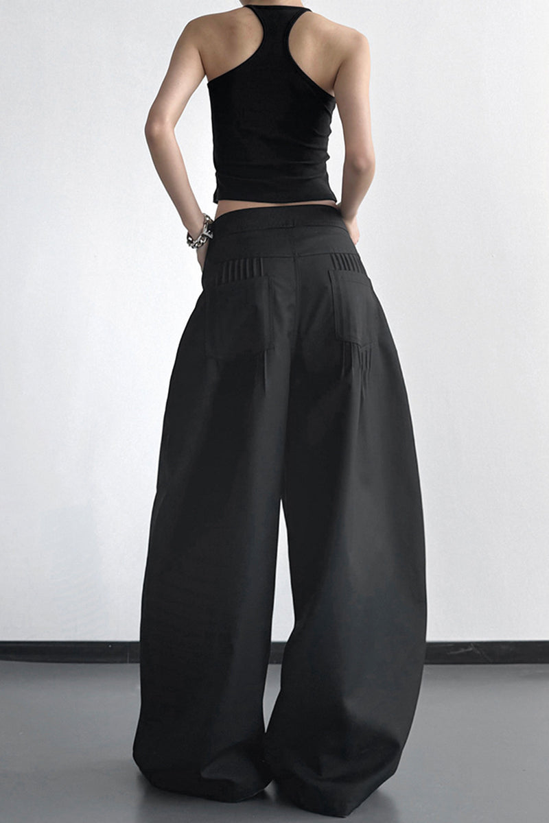 Wide-Leg Casual Pants