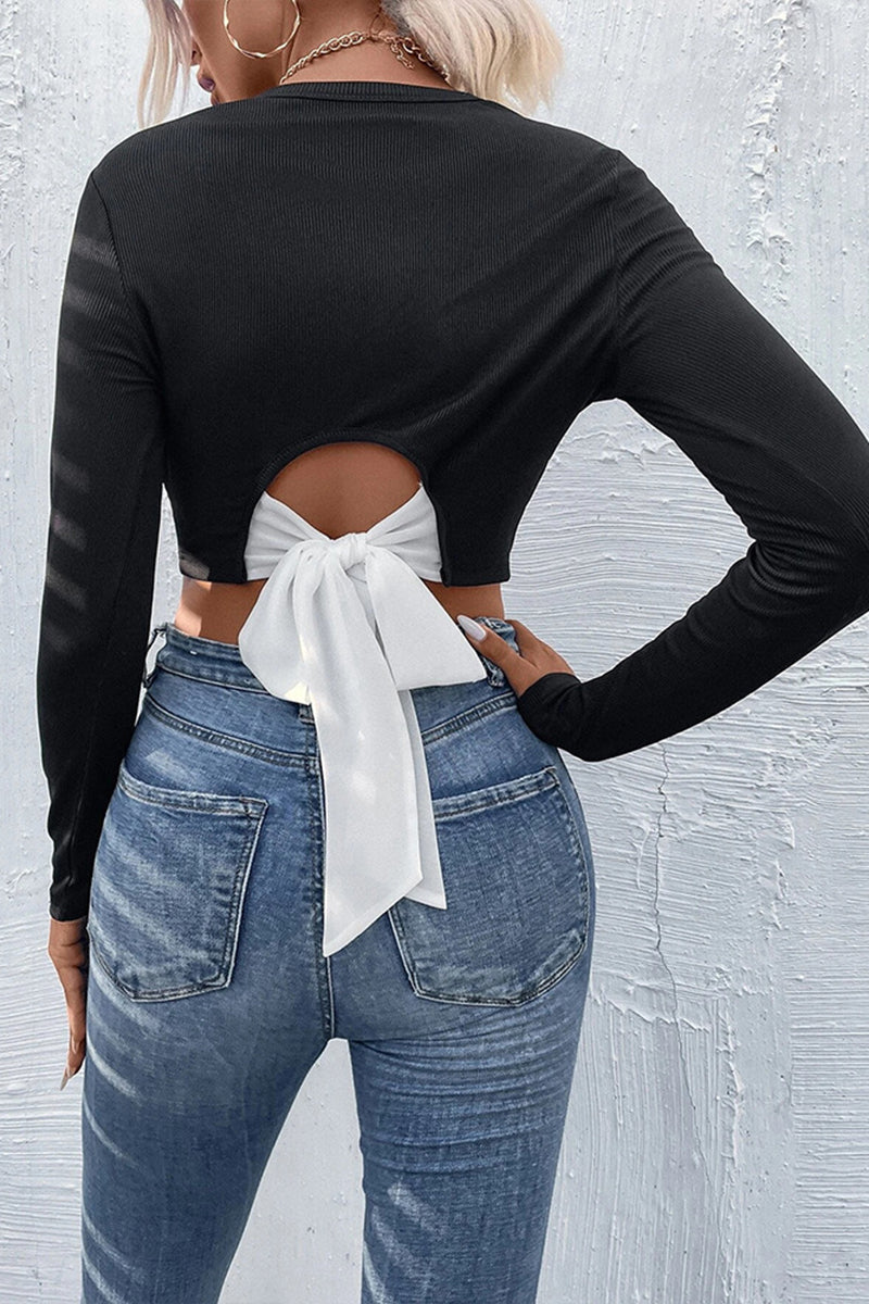 Long Sleeve Crop Top
