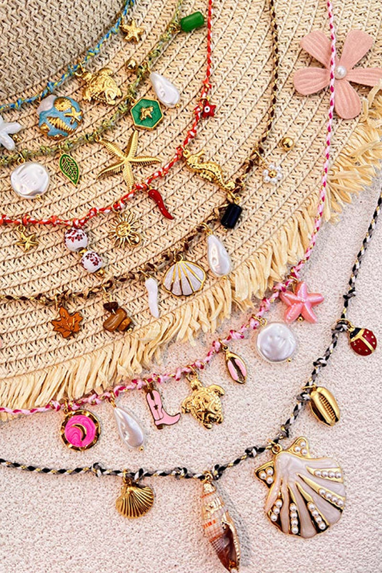 Sea Charm Necklace with Unique Pendants
