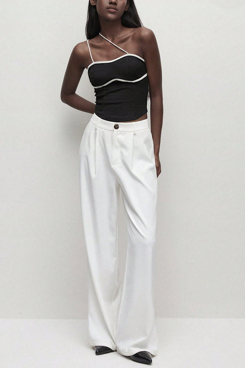 Elegant Asymmetric Strappy Camisole
