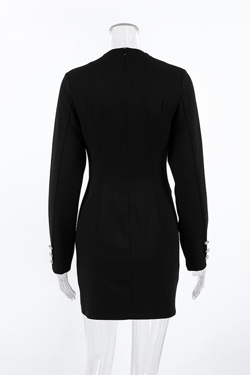 Elegant Long Sleeve Bodycon Dress