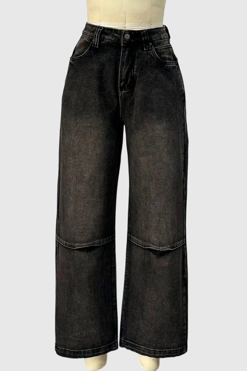 Washed Wide Leg Jeans