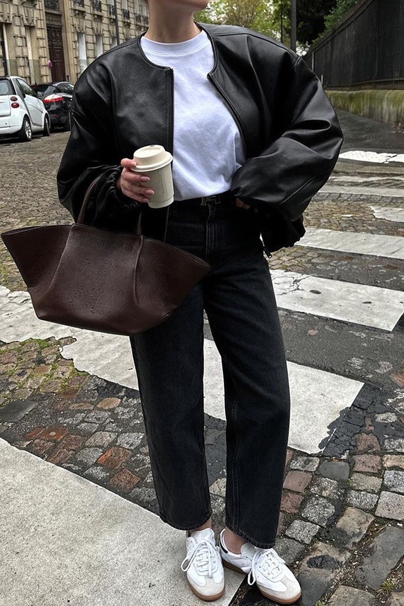 Stylish Bomber Jacket with Relaxed Fit