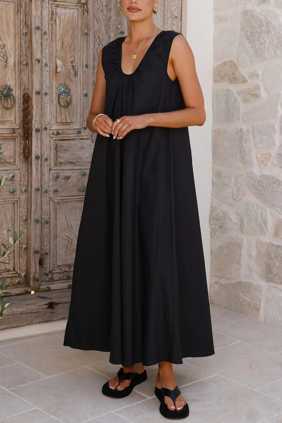 Sleeveless Maxi Casual Dress