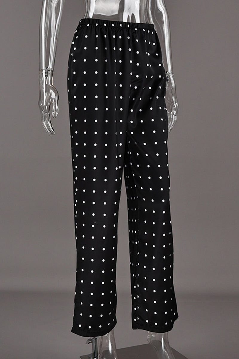 Polka Dot Casual Pants for Everyday Comfort