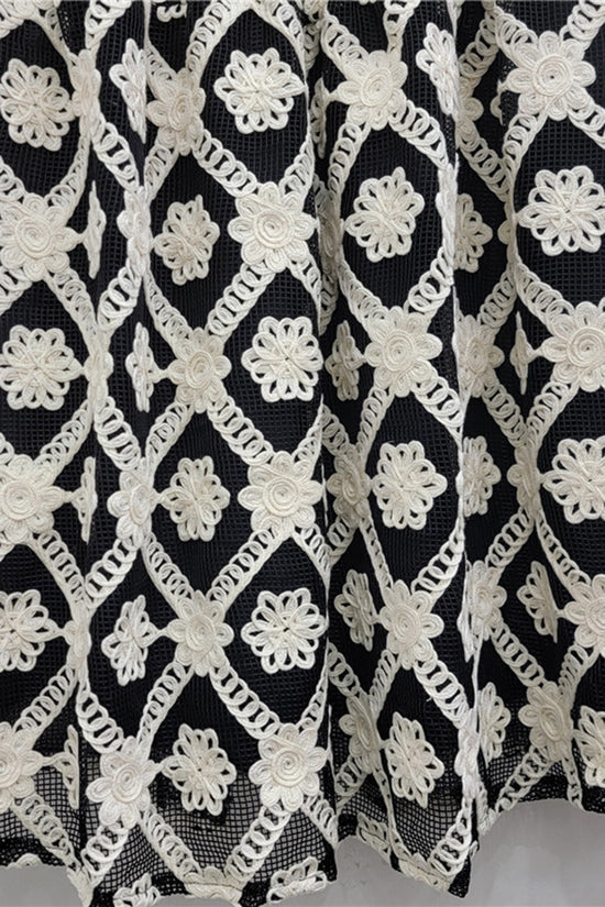 Patterned Midi Skirt with Unique Design