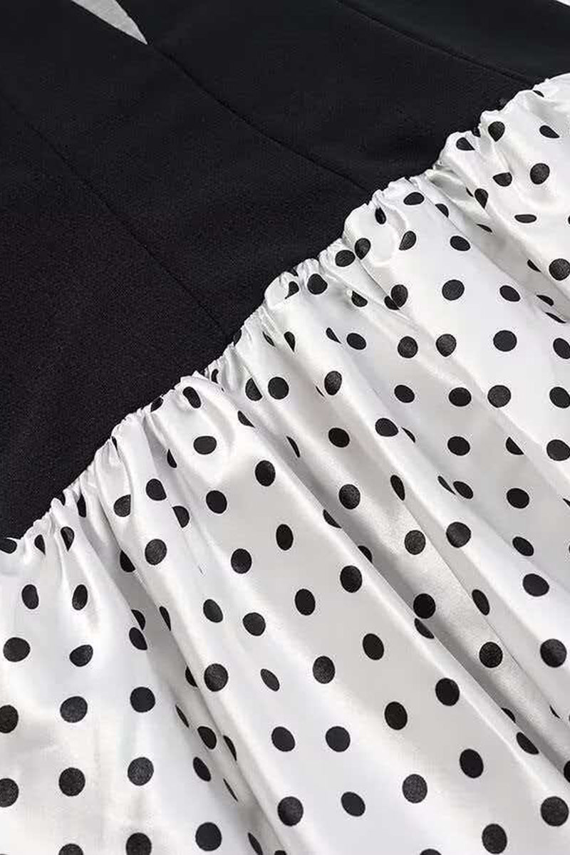 Polka Dot Sleeveless Mini Dress