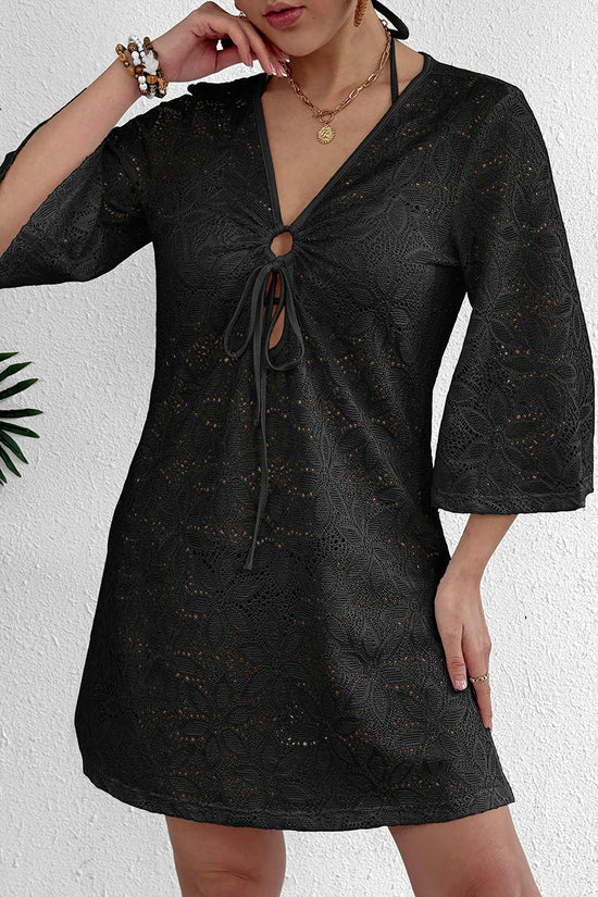 Tie-Front V-Neck Cover-Up