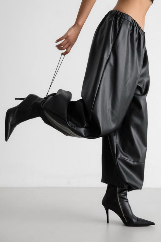 Relaxed Fit Drawstring Casual Pants