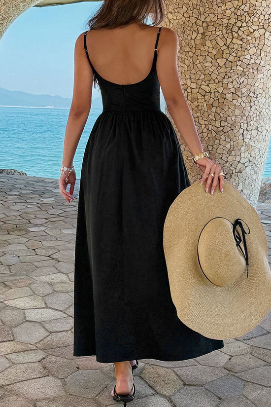 Elegant Spaghetti Strap Bodycon Dress
