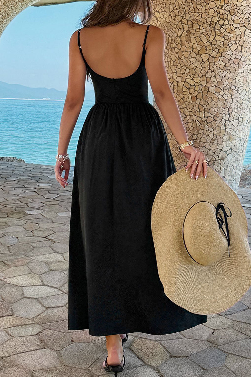 Elegant Spaghetti Strap Bodycon Dress