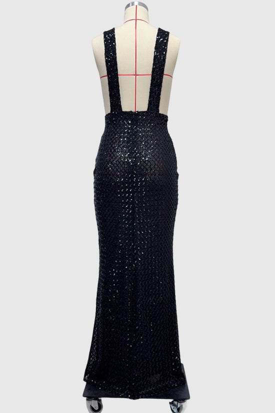 Elegant Bow-Accent Sleeveless Evening Gown