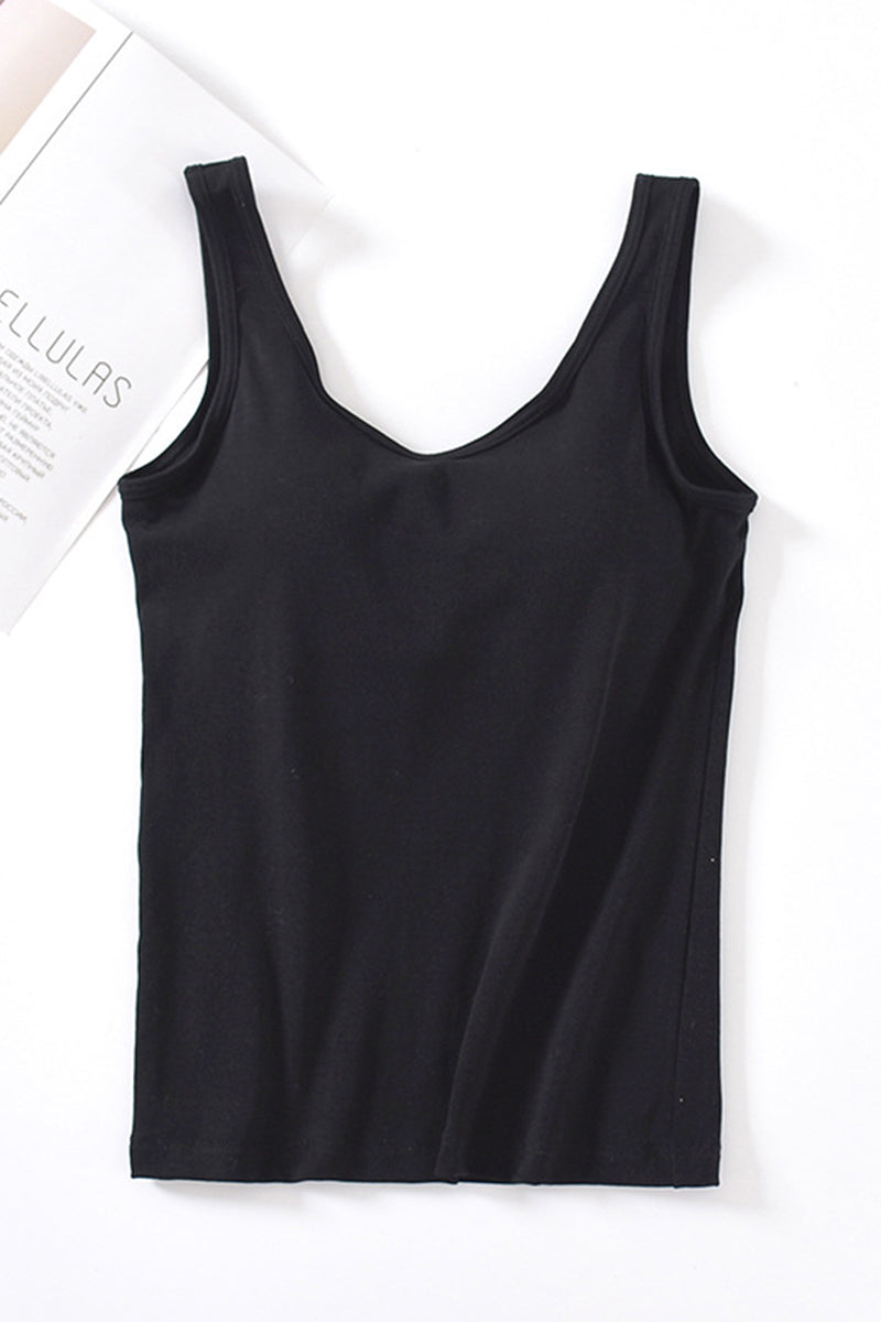 Chic Scoop Neck Tank Top