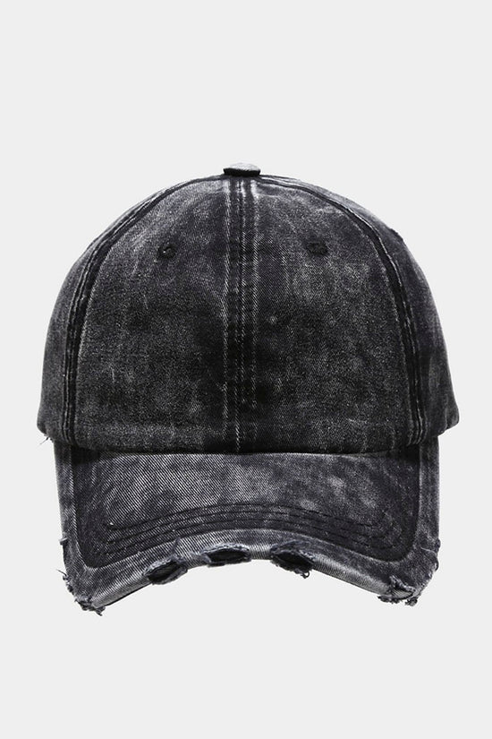 Distressed Casual Baseball Cap