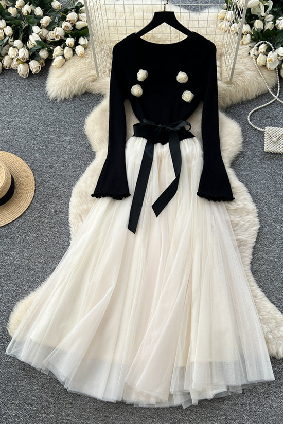 Elegant Sleeveless Bow Detail Casual Dress