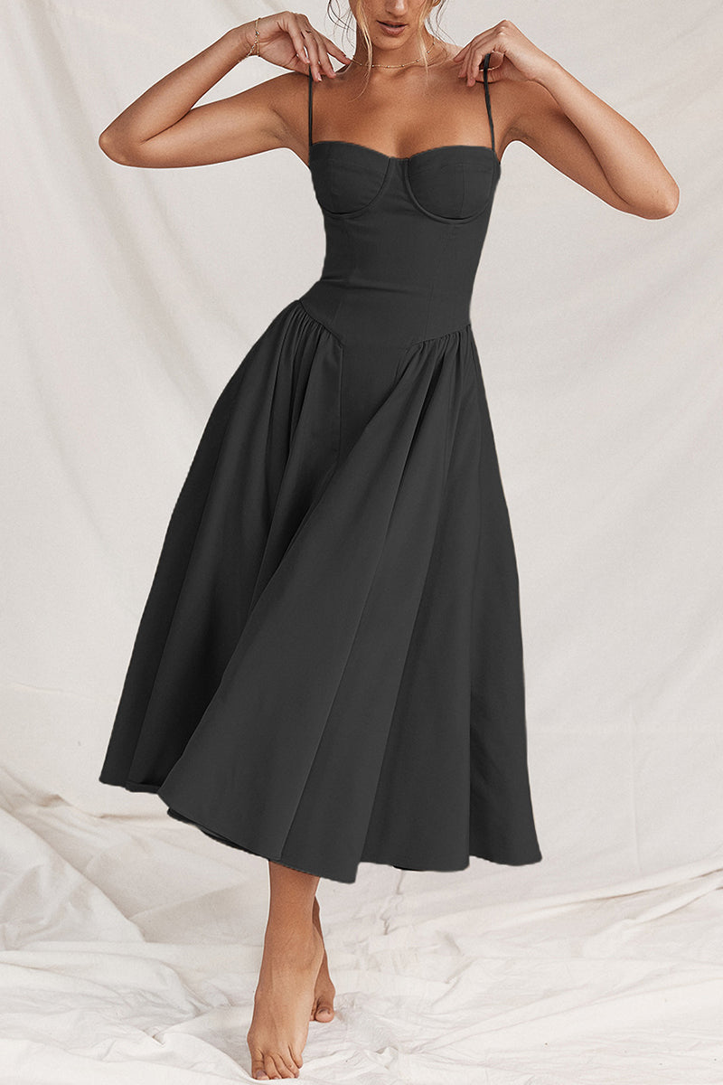 Elegant Midi Casual Dress